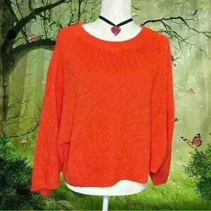 Jack By BB Dakota Orange Knitted Sweater